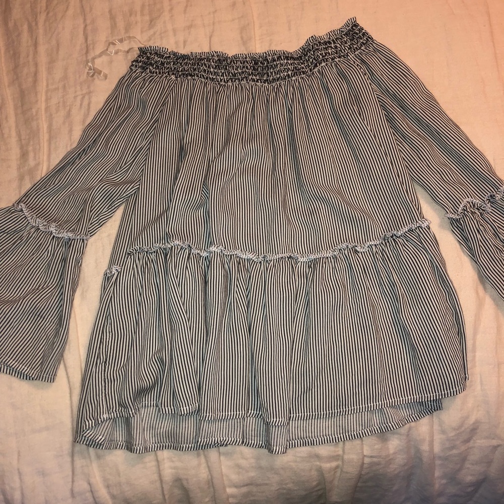 AE Off-Shoulder Striped Top